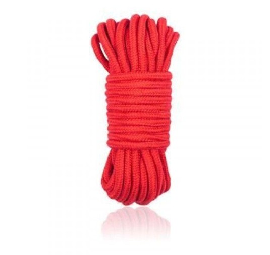 Wiązania-COTTON ROPE 5M RED